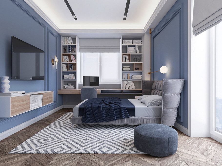 Красивые спальни с панорамными окнами