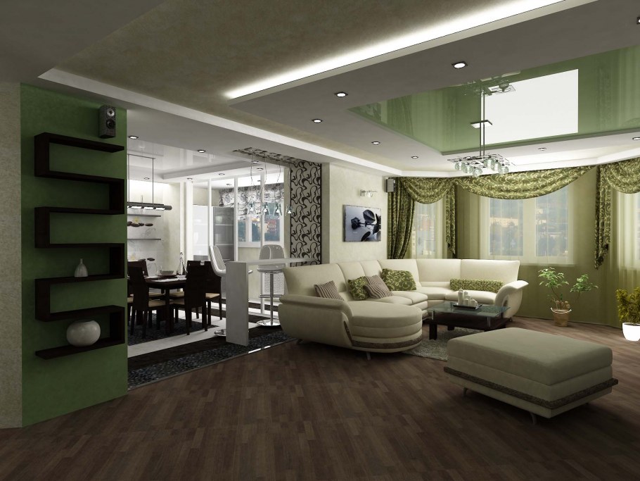 Интерьер 4х комнатной квартиры