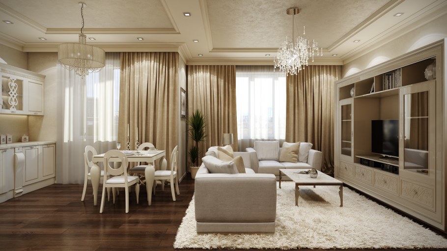 Интерьер 4 комнатной квартиры