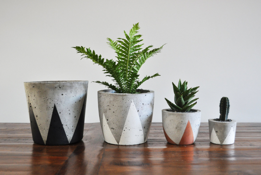 Горшки из бетона