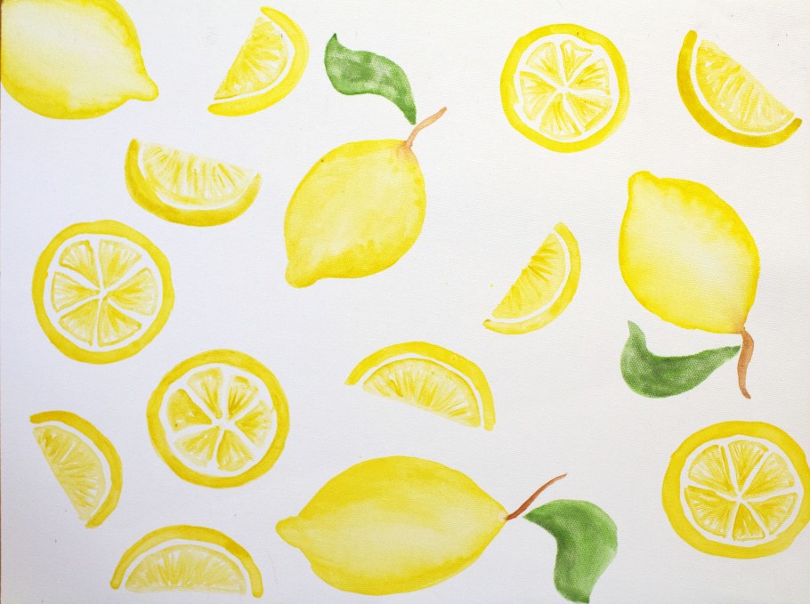 Сицилийский орнамент с лимонами