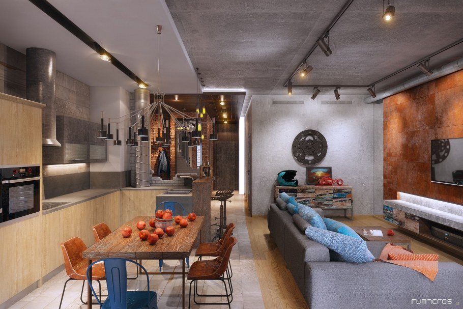 Мебель в стиле лофт для фотошопа