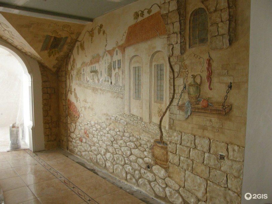 Старинная роспись стен