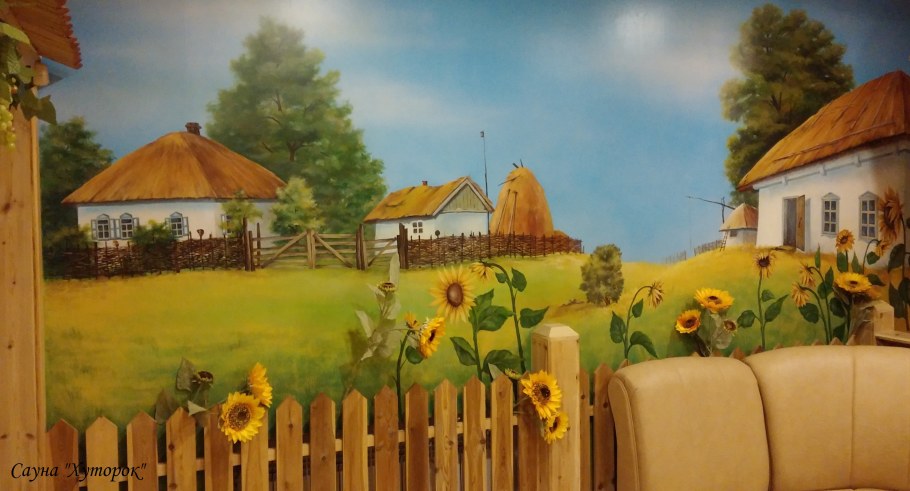 Роспись стен в стиле Прованс