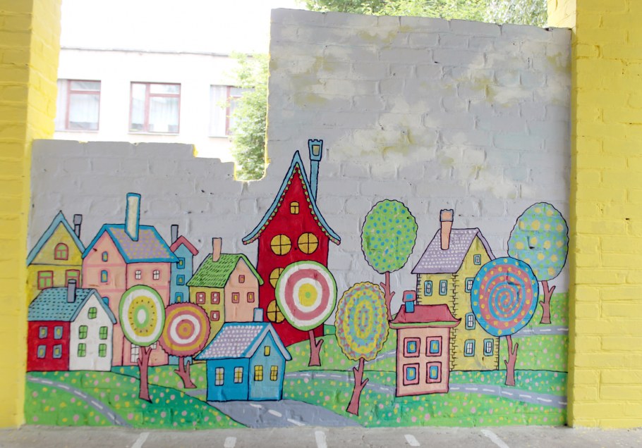 Расписная печь русская