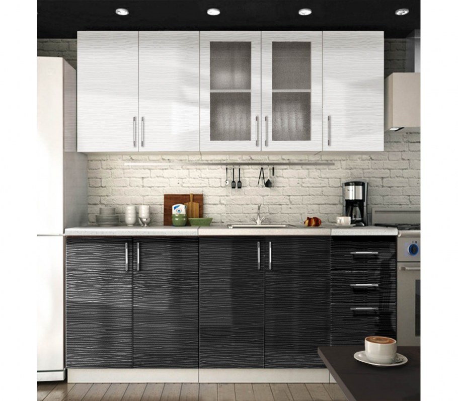 Кухни страйп черный