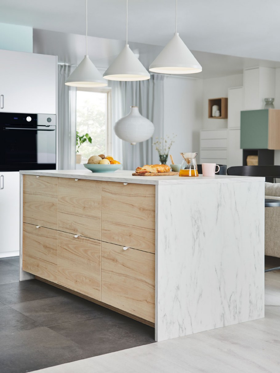 Кухня икеа Экестад в интерьере