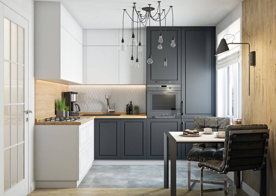 Кухня в сером стиле