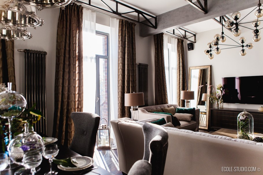 Ар деко и лофт в интерьере