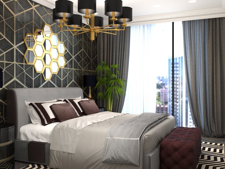 Роскошный интерьер в стиле арт деко