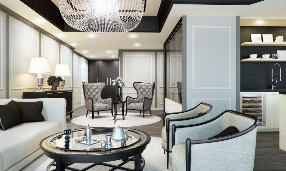 Интерьер гостиной