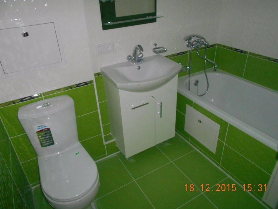 Туалет с ванной в хрущевке