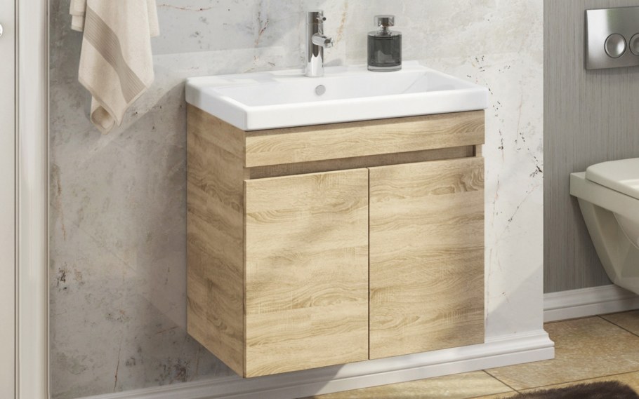 Мебель для ванной Comforty Тромсе 80 дуб сонома