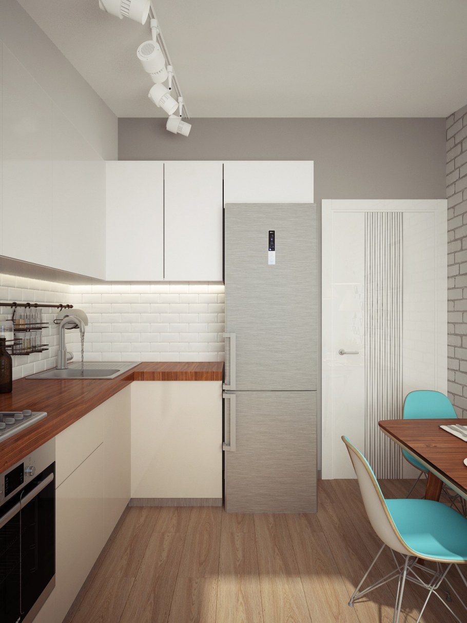 Обои в скандинавском стиле для кухни