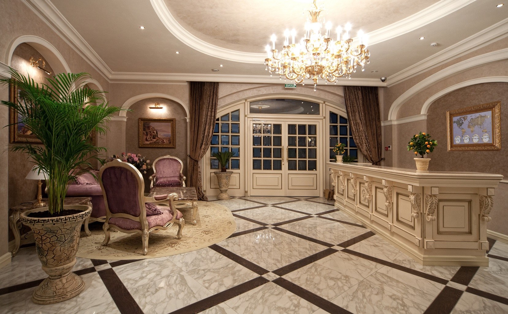 дизайн гостиницы в классическом стиле