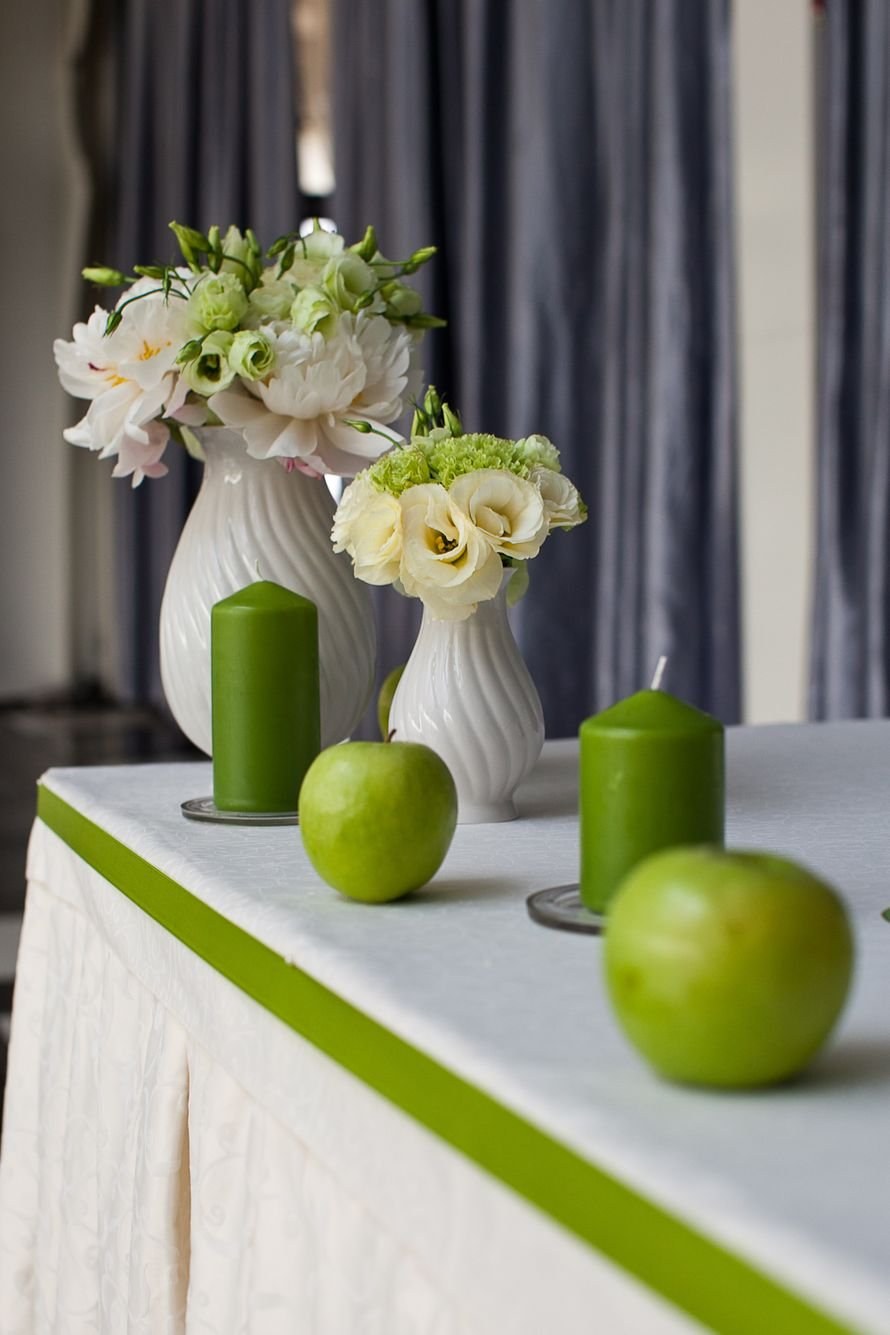 Декор свадьбы в зеленом стиле