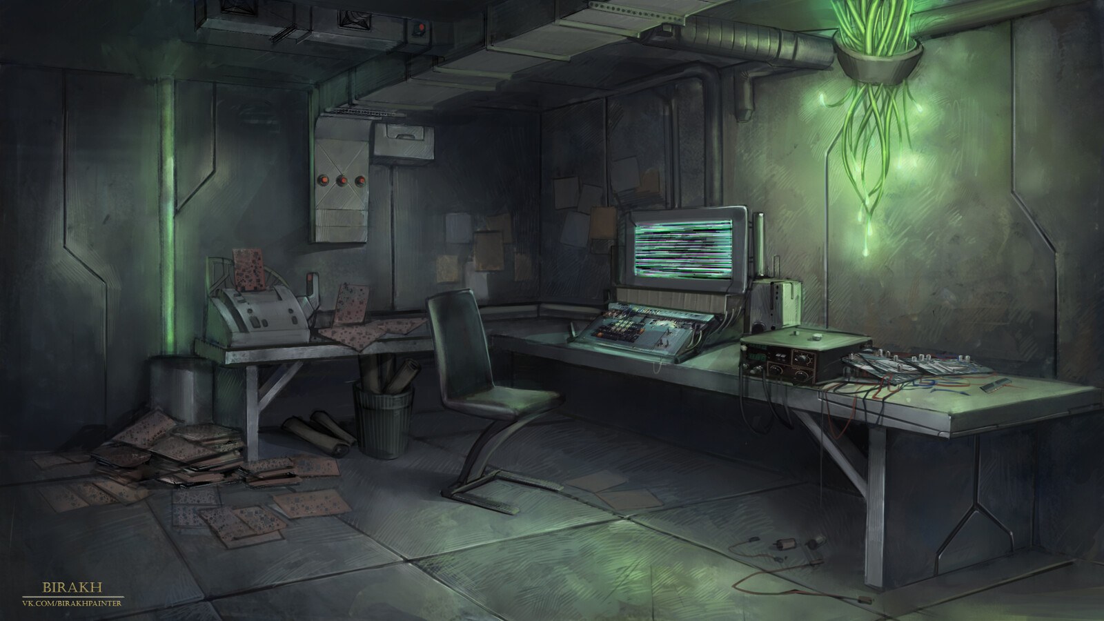 Cyberpunk лаборатория арт
