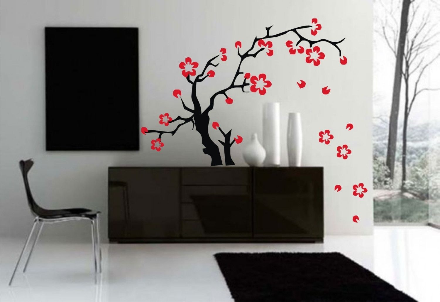 Стиль сакура. Декоретто zh 5001 Сакура. Стена в японском стиле. Интерьерные наклейки в японском стиле. Красивые картинки на стену.