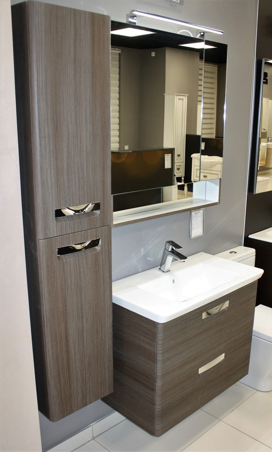 Зеркало-шкаф Roca gap 70 тиковое дерево