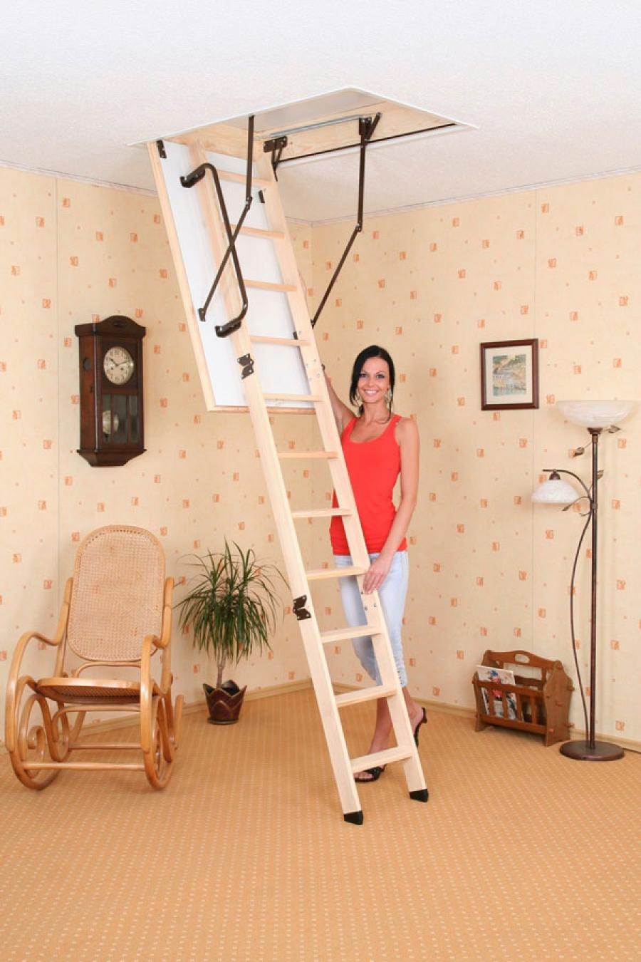 Чердачная лестница Квик степ монтаж