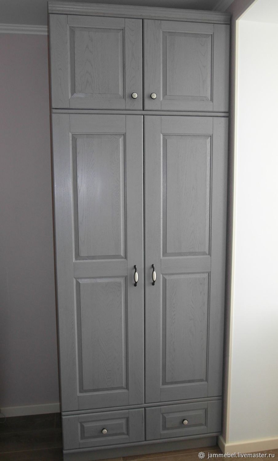 Шкаф МДФ 3 двери классика с антрисоль