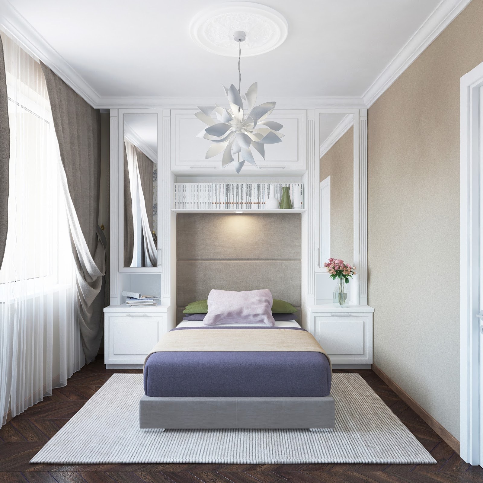 Для семейной пары: дизайн спальни в стиле скандинавского минимализма — INMYROOM