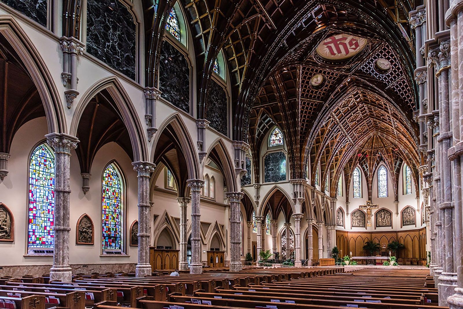 Cathedral church. Gothic Revival Cathedral.