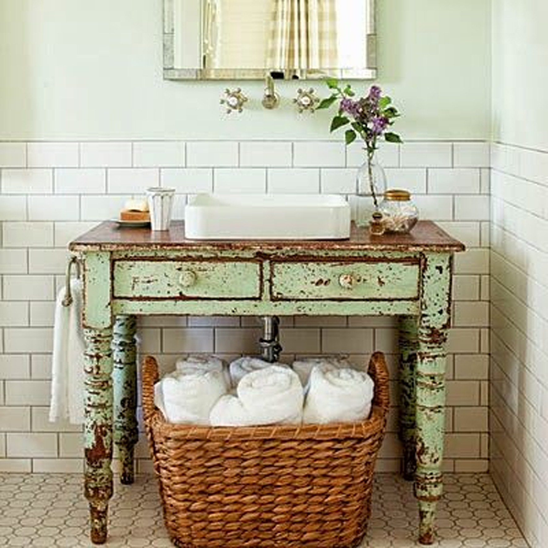 Раковина для ванны своими руками. Ванна в стиле Кантри, Прованс, шебби Шик. Мебель для ванной шебби Шик.