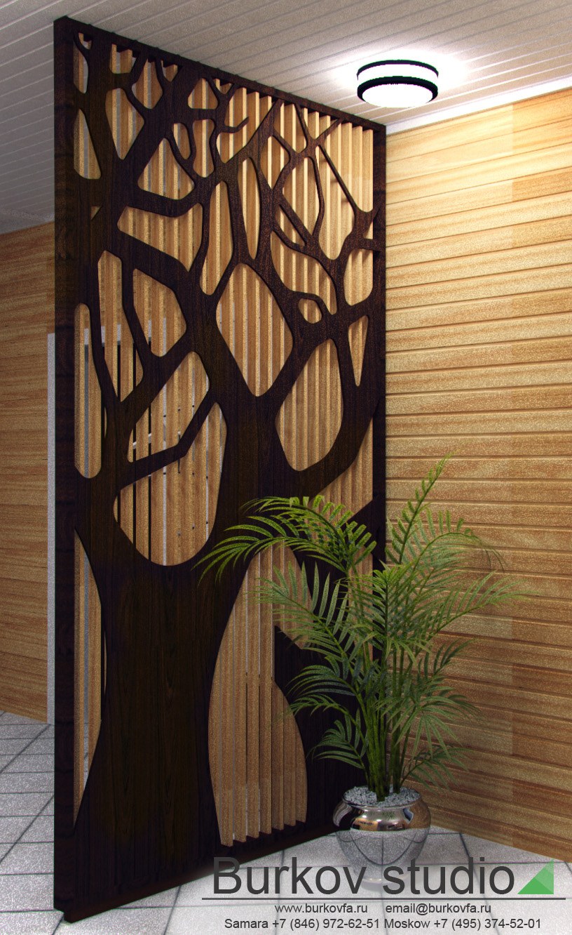 Перегородки из дерева