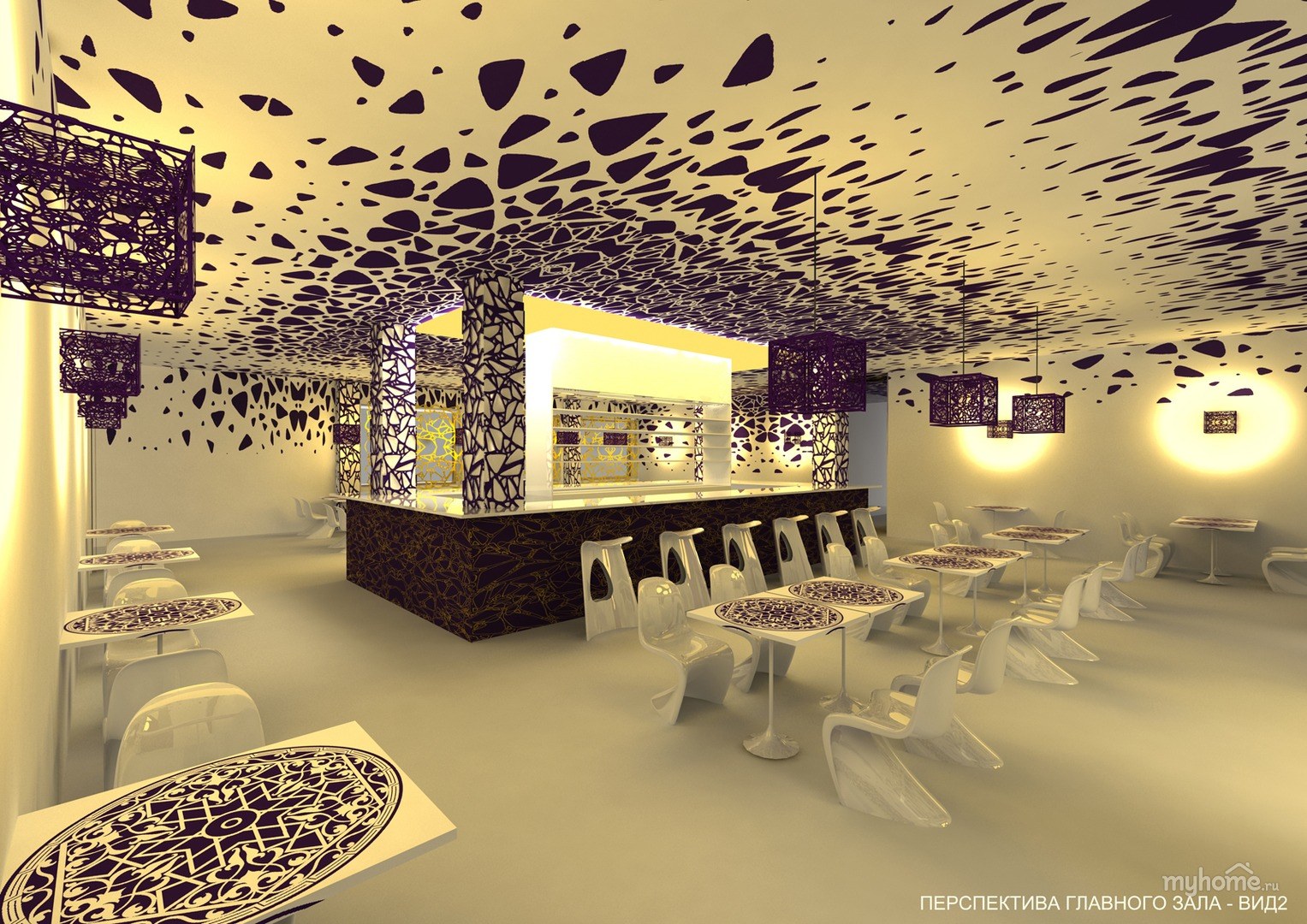 оформление зала кафе дизайн