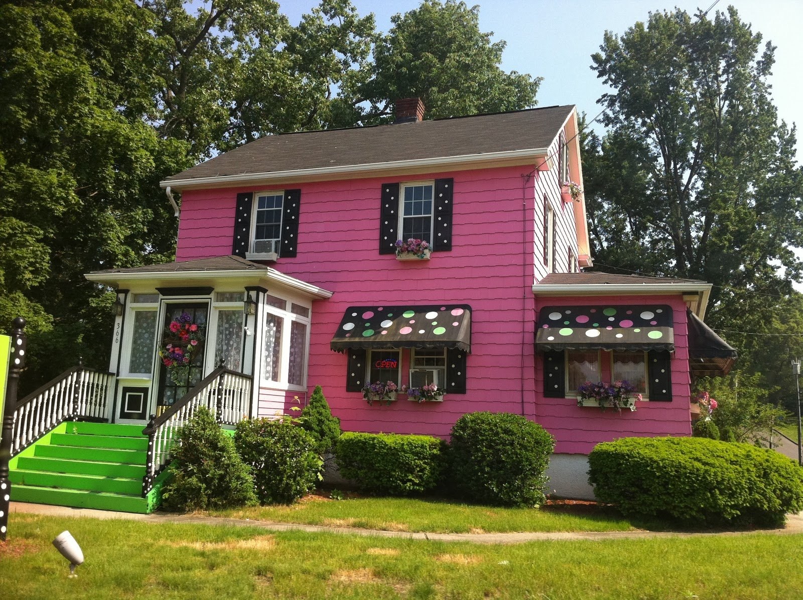 Купить дом в цветочном. Розовый деревянный дом. Сиреневый деревянный дом. Розовый дачный домик. Фиолетовый дачный домик.