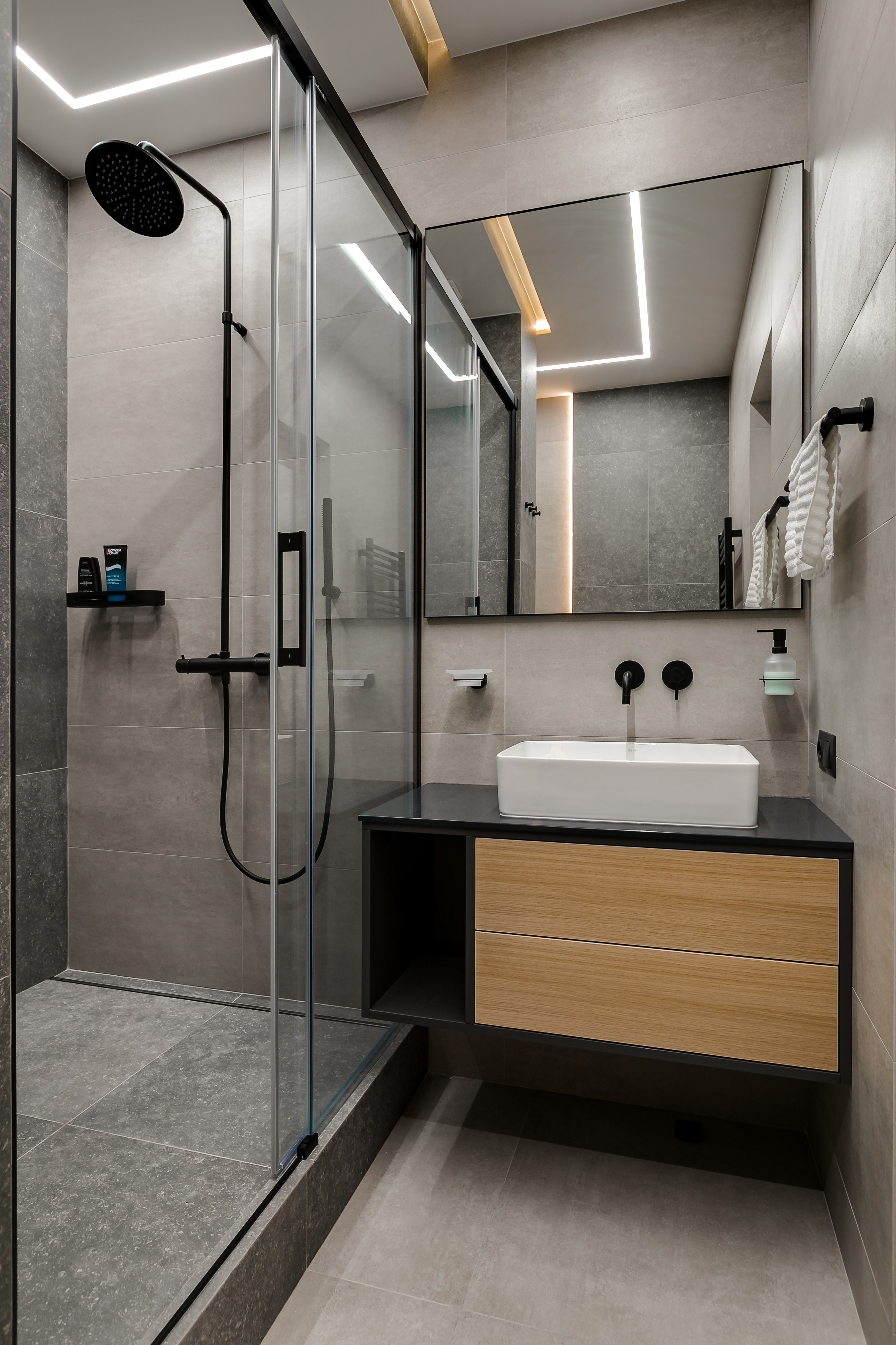 Дизайн интерьера ванной комнаты 3 кв. м
