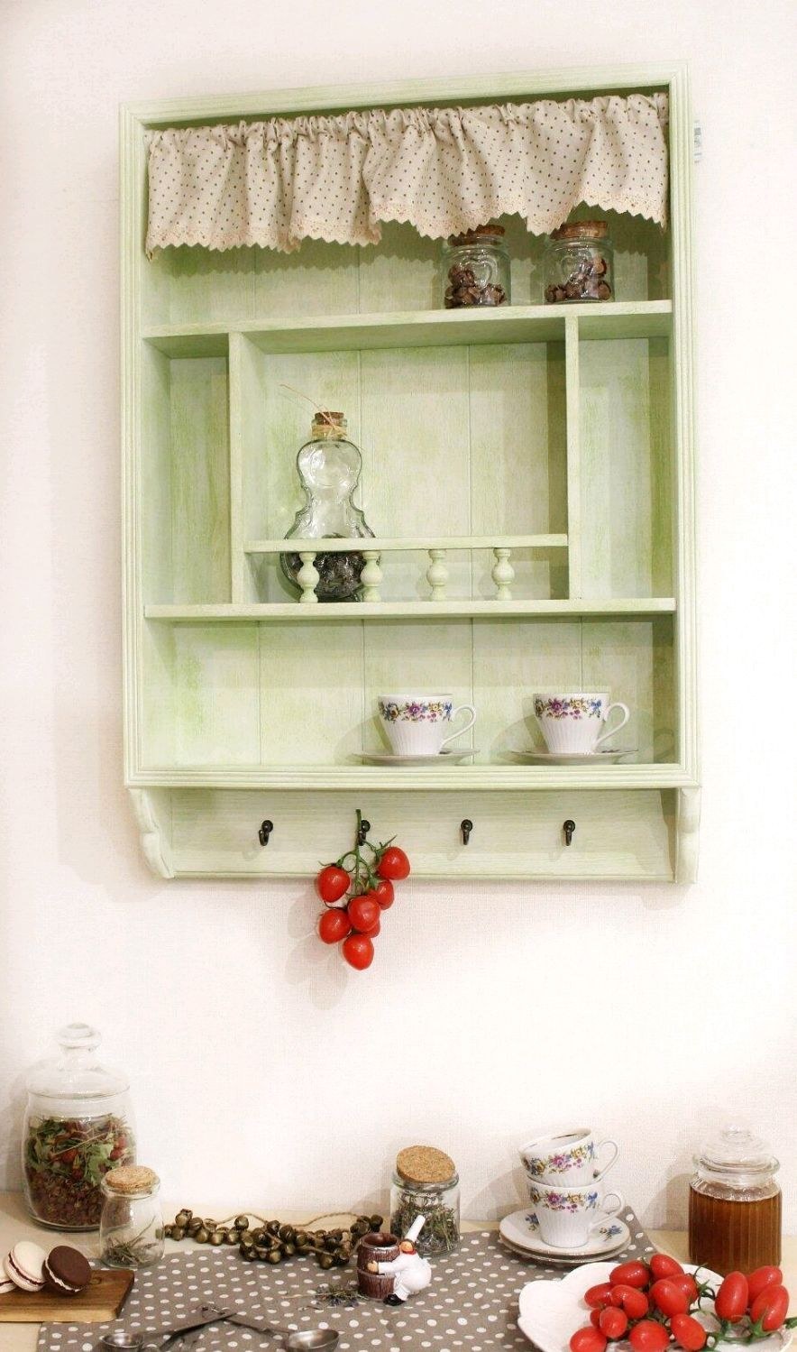 Полка для тарелок в стиле Прованс