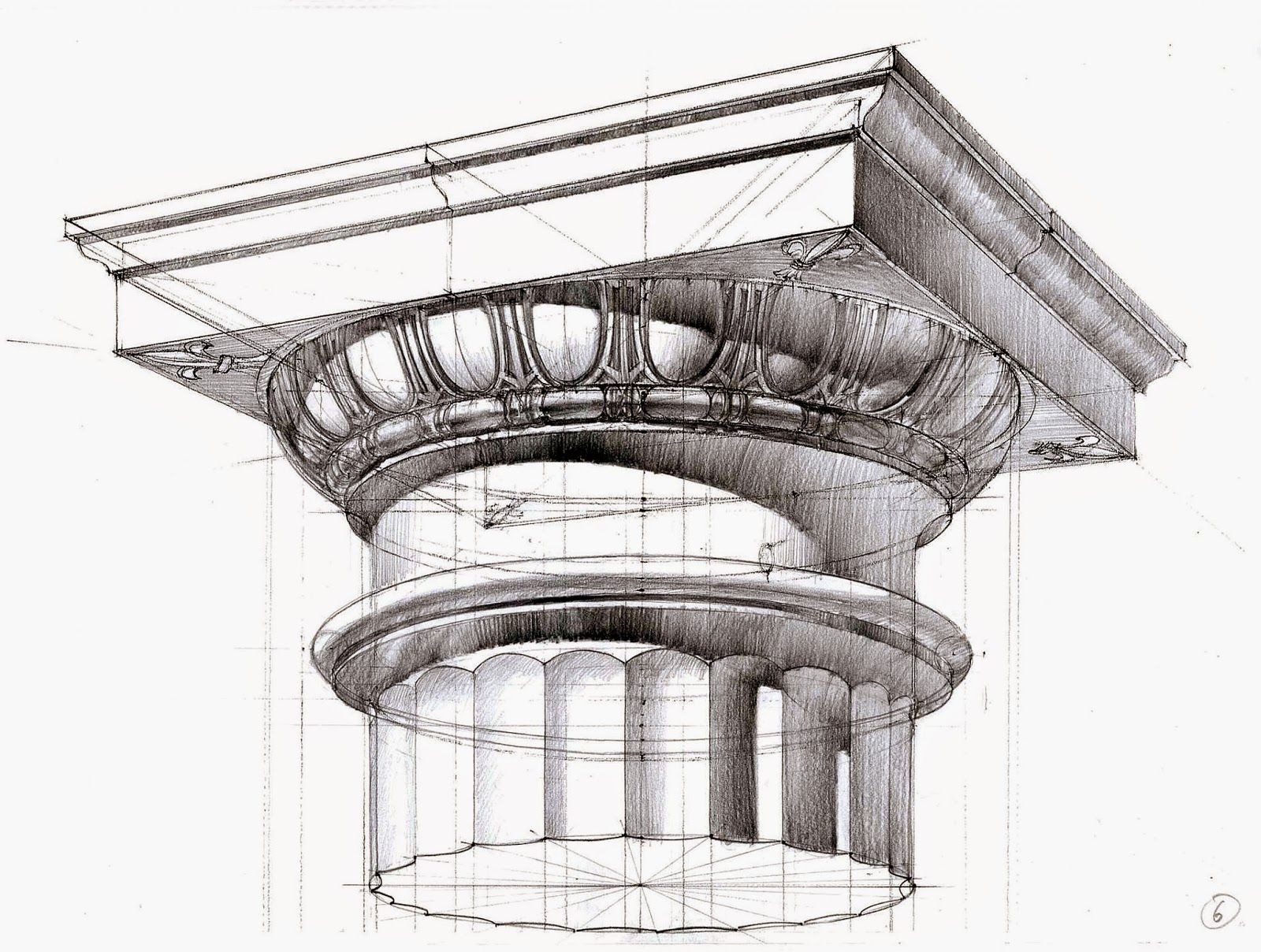 Structure drawing. Дорическая Капитель построение. Капитель дорического ордера. Дорическая Капитель в архитектуре. Дорическая Капитель в МАРХИ.