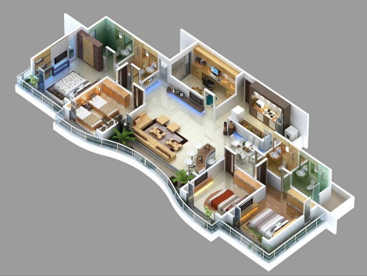 3д дизайн проект квартиры