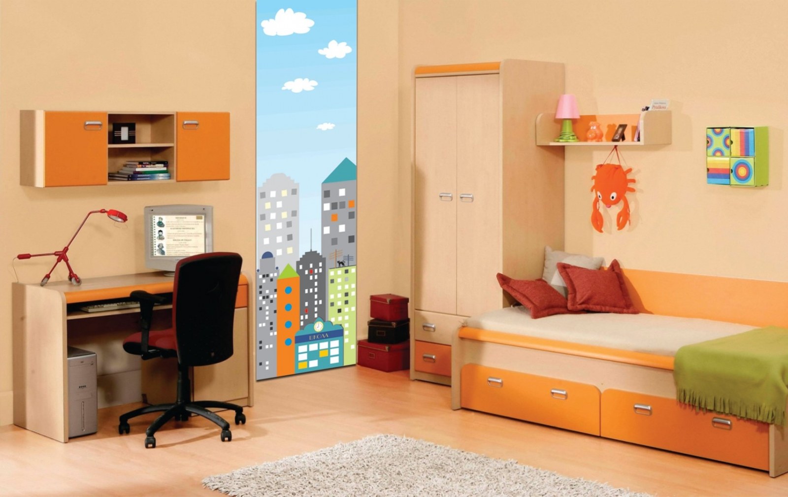 Детские набор комната. Мебель для детской. Оранжевая детская комната. Комплект детской мебели. Детские наборы мебели.