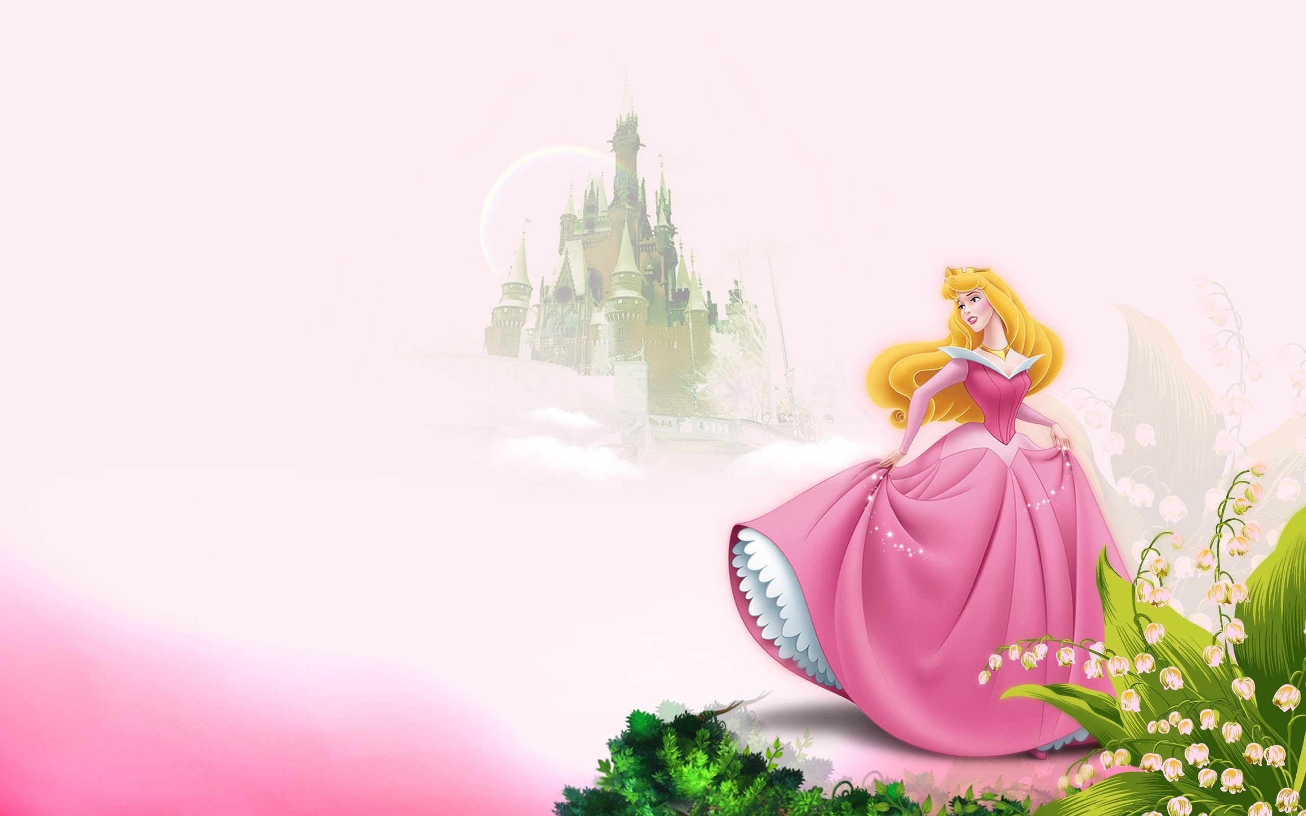 Обои принцессы золушка розовый фон в интерьере (60 фото) - красивые  картинки и HD фото