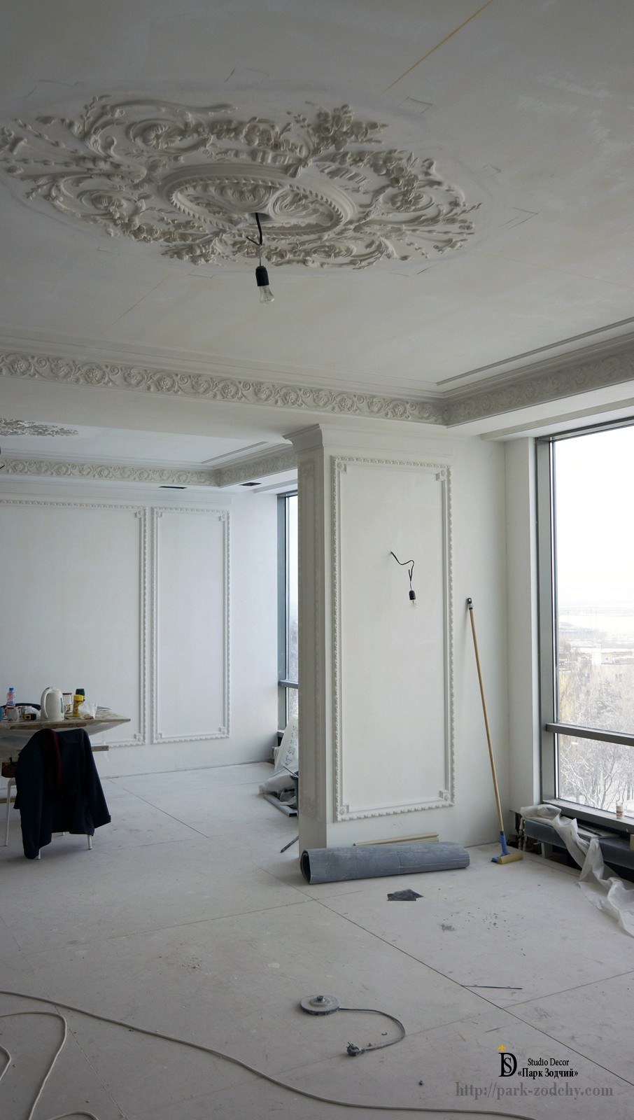 Лепнина на потолке в квартире