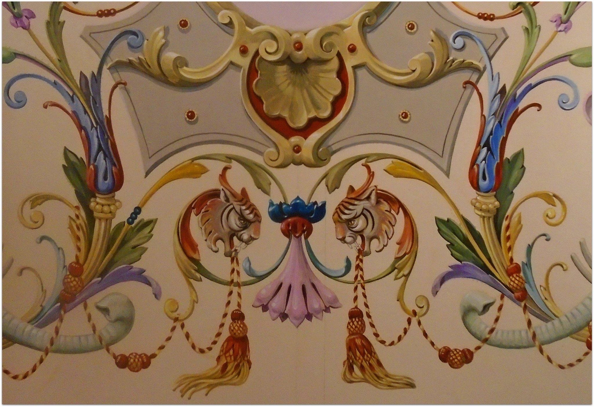 Орнаменты Ренессанса альфрейная роспись