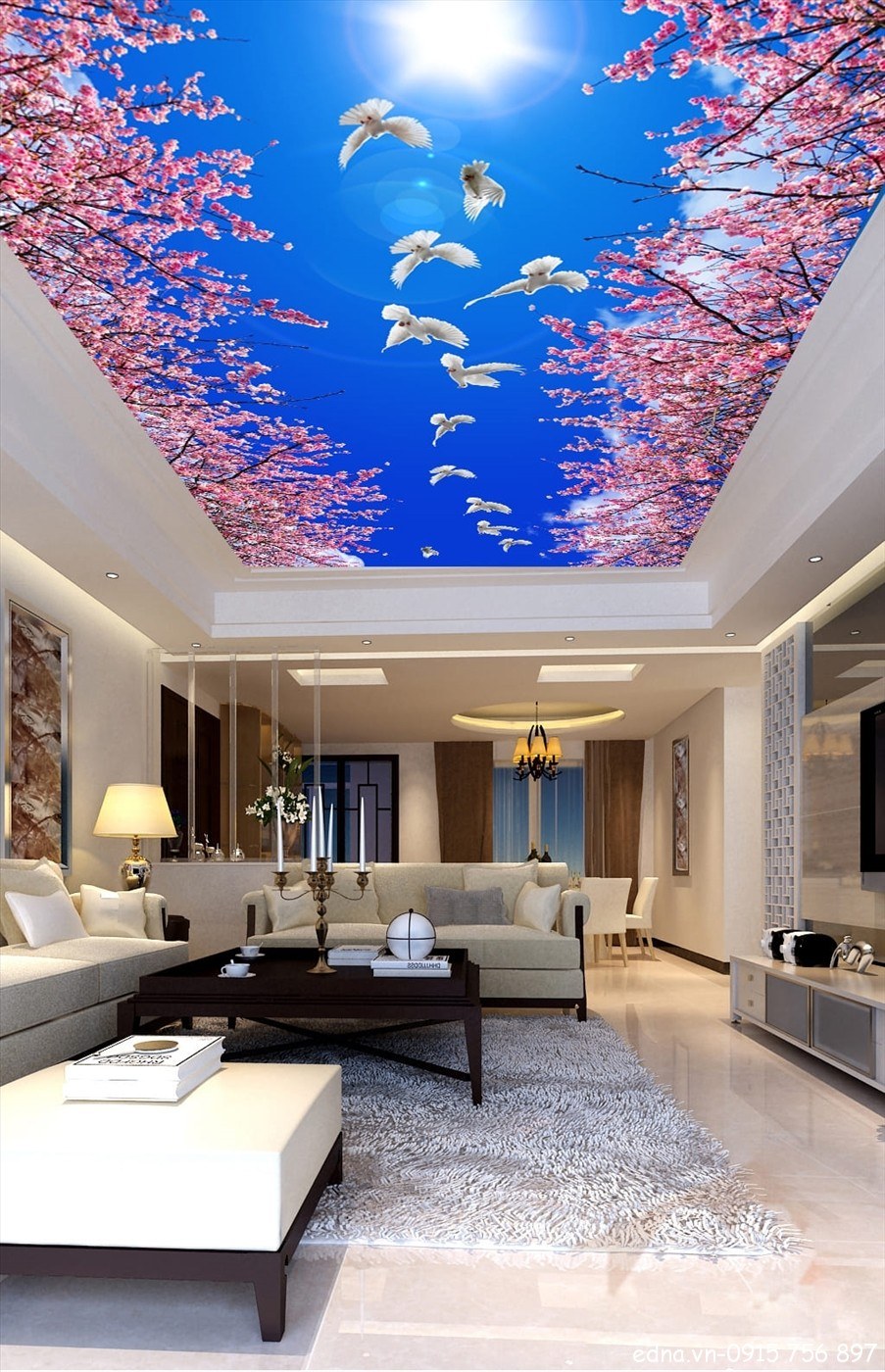 Натяжные потолки 3д