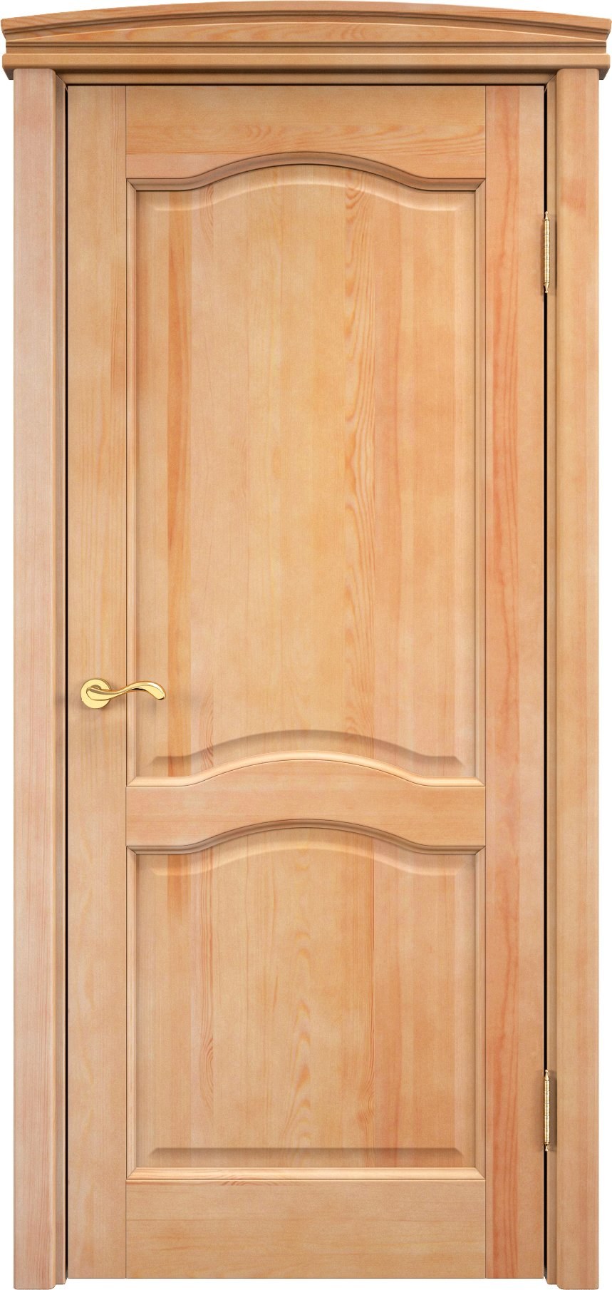 Дверное полотно массив ПМЦ м7 пг60 светлый орех 5%