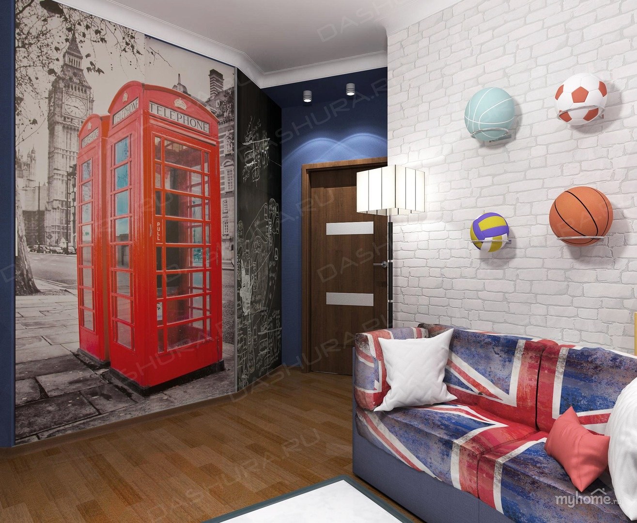 Детская комната в стиле Лондон