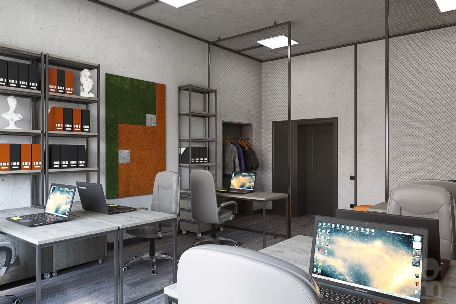 Планировка маленького кабинета