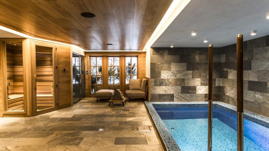 Интерьер сауна бассейн