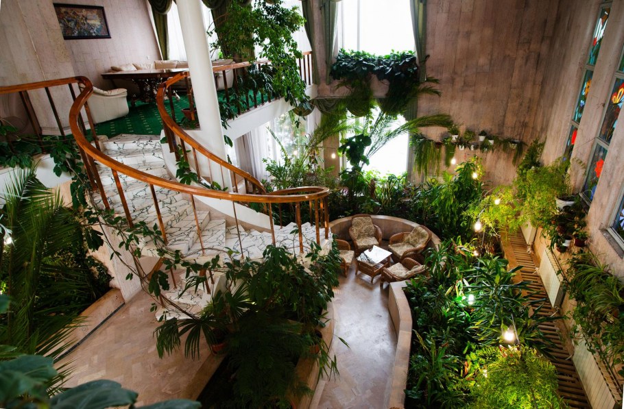 Зимний сад в отеле Анжело Екатеринбург