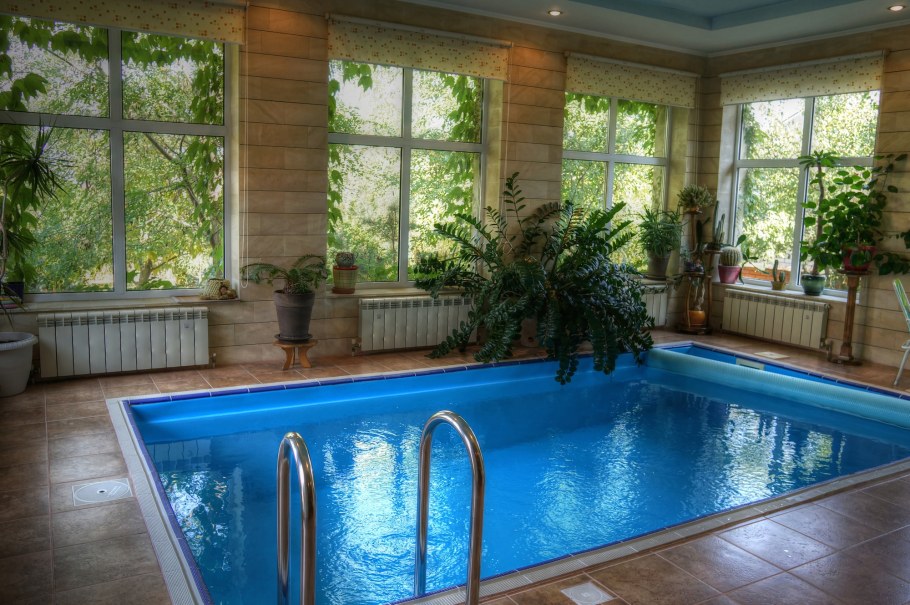 Сауна с бассейном в доме