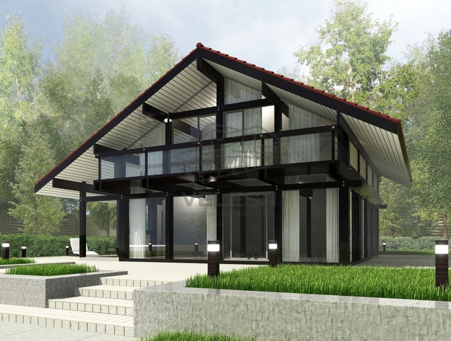 Дом в стиле фахверк