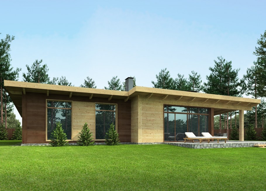 Проекты одноэтажных домов фахверк