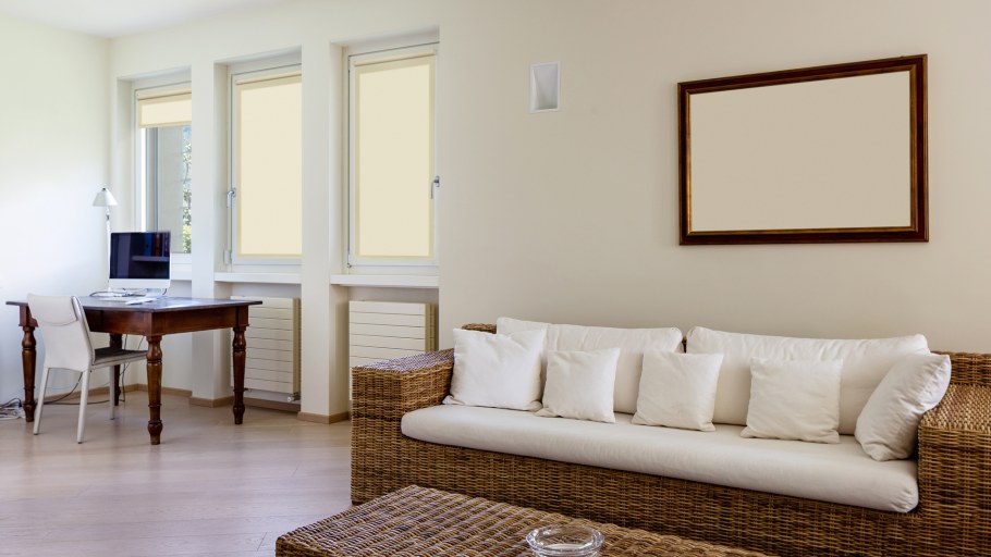 Штора плиссе "дуэт" Blackout/transparent, кремовый, белый (DF-200313-gr)