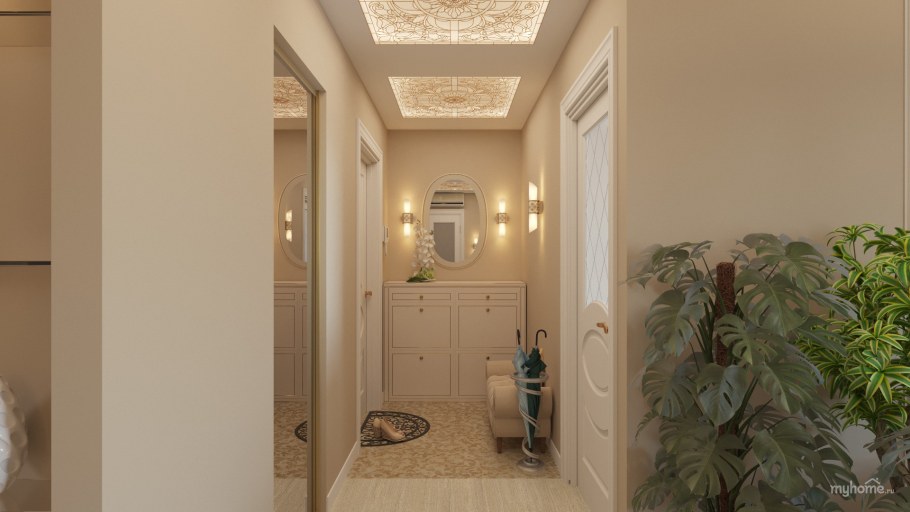 Прихожие с жидкими обоями интересные решения